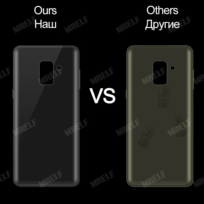 MRELF Clear Case For Samsung Galaxy A8 2018 Silicone Transparent TPU Back Phone Cover Coque |
