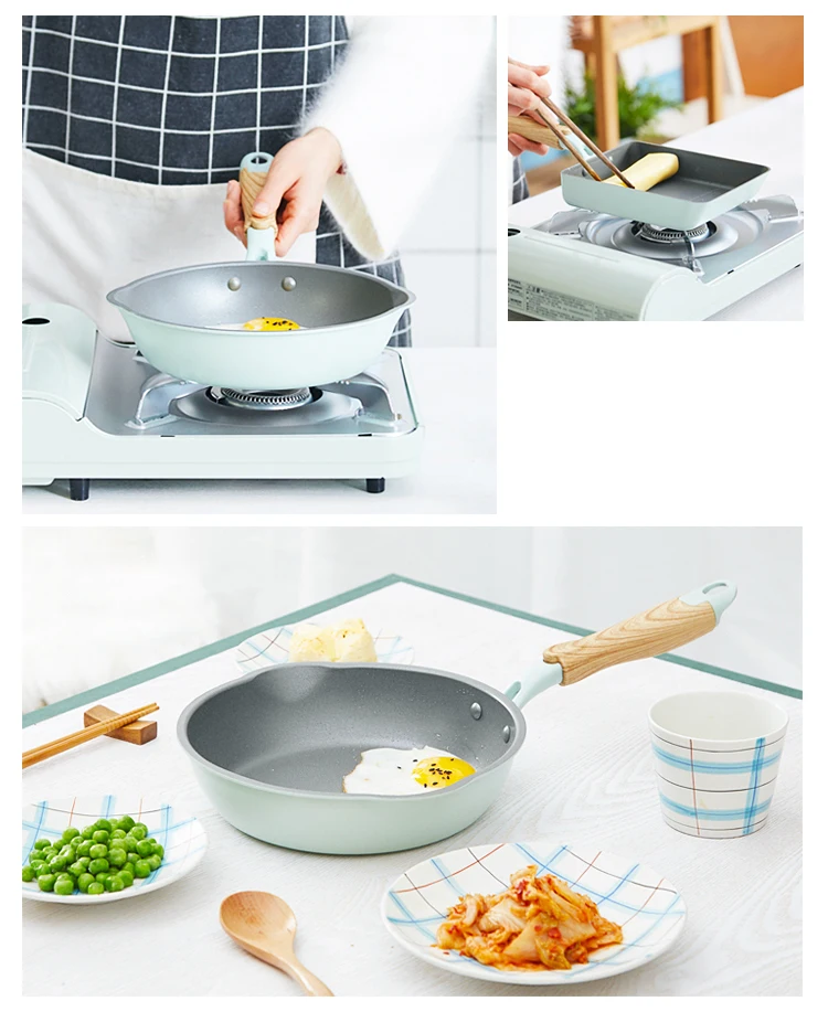 Justcook новая сковорода с антипригарным покрытием для жарки стейков яиц вок камень для приготовления пищи общего использования для газовой и индукционной плиты