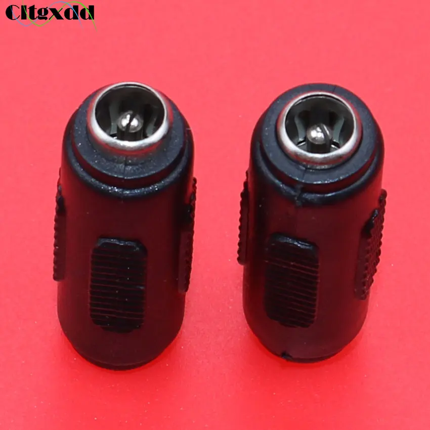 Cltgxdd 1 шт. DC jack 5,5*2,1 мм штекерные 5,5X2,1 мм гнездовые к гнезду DC разъем питания панель монтажные вилки адаптер