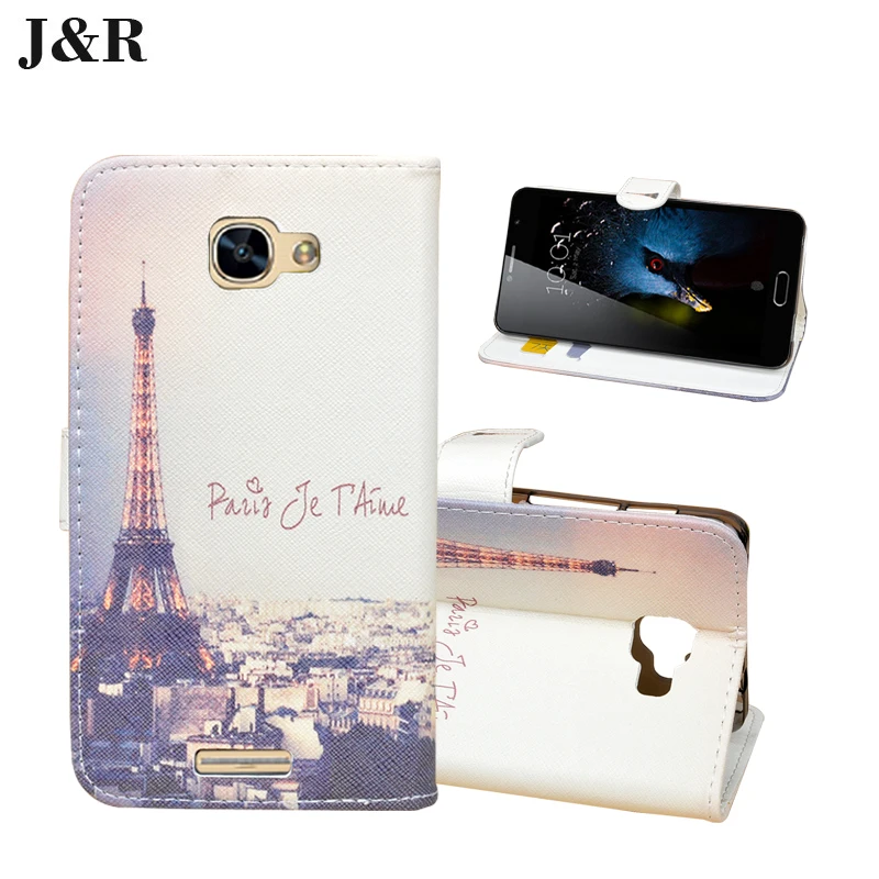 J &amp R для Alcatel Flash Plus 2 Чехол из искусственной кожи чехол с рисунком Чехол-кошелек