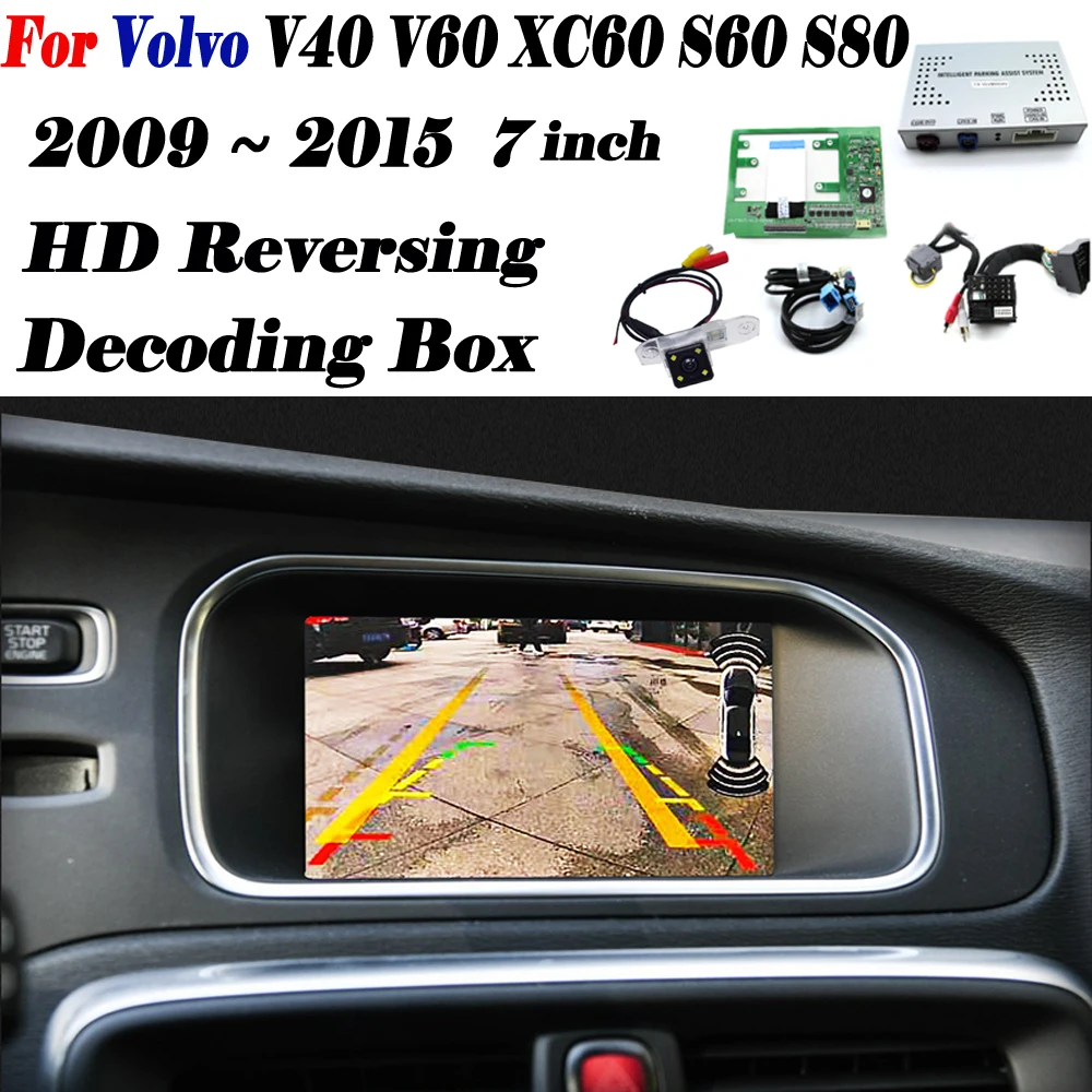 Камера заднего вида для Volvo V60 V40 S60 S80 XC60 2009~ модуль декодера заднего хода запасная парковочная камера обновление экрана обновление дисплея