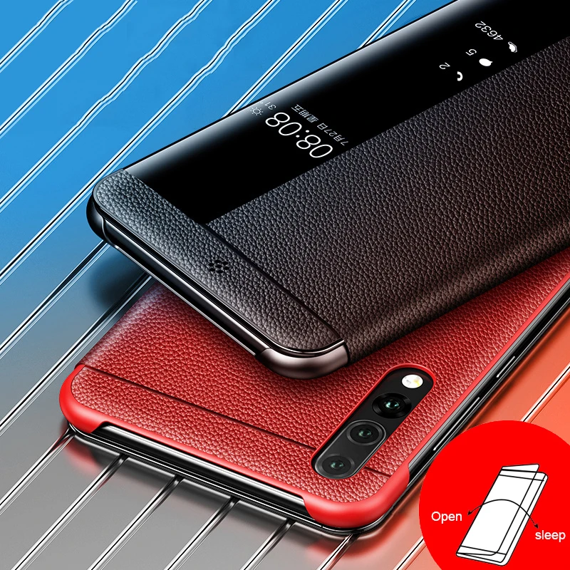 Роскошный чехол-книжка из натуральной кожи для Huawei P20 Pro чехол чехлы телефонов |