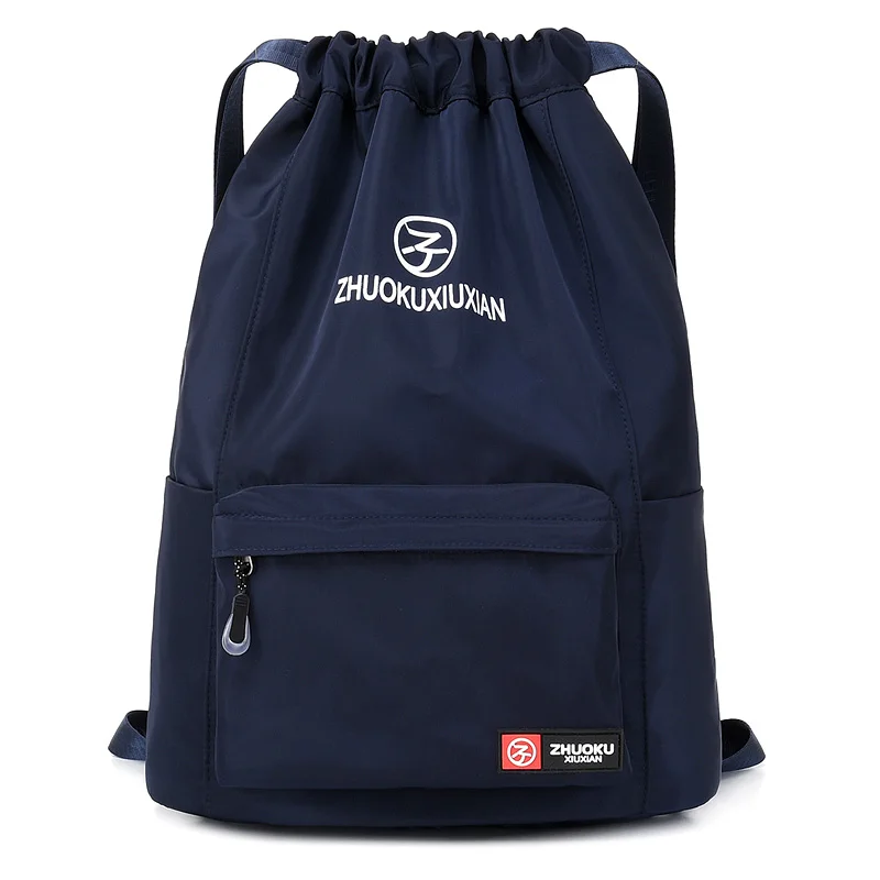 

Drawstring School Bag Festival Backpack Nylon for Gym Fitness Travel Women Girls Student Schoolbag Travel Backpack