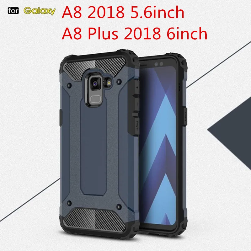 Чехол Funda для Samsung Galaxy A8 2018 чехол противоударный Гибридный S20 A70 A51 A50 A30 M30s J8 J4 J6 A6 plus |