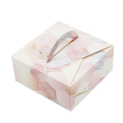 8 цветов 14*14*6,5 см 4 зерна 80 г Mooncake упаковочная коробка с ручкой для печенья Подарочная коробка для рук 100 шт./партия