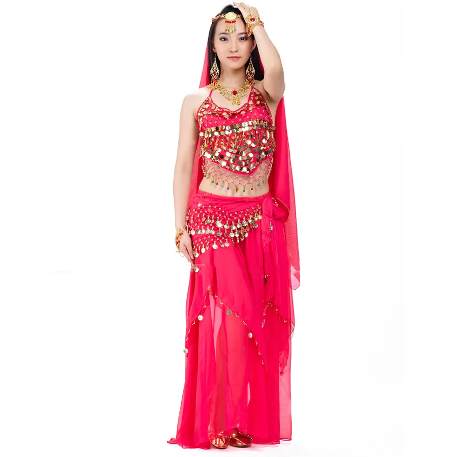 Новинка 2018 костюм для танца живота профессиональный из 5 предметов (цепочка на