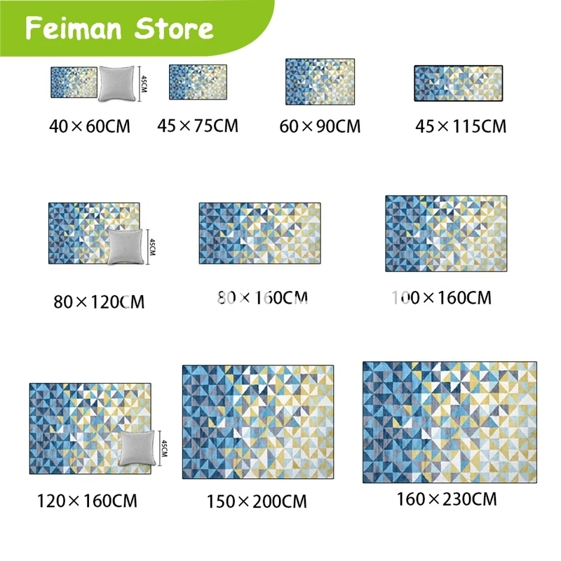 Скандинавские минималистичные ковры и коврики для гостиной спальни детской