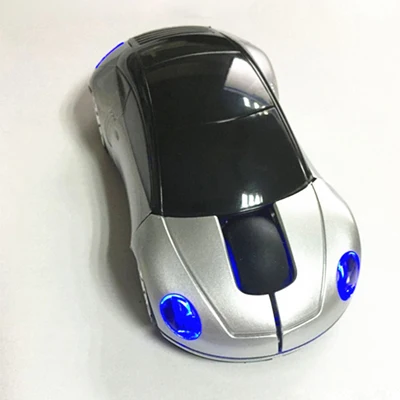 Silver Landas Творческий Феррари беспроводная мышь "автомобиль" для портативных ПК оптический Мышь Беспроводной 2,4G для Тетрадь настольные компьютеры Офис гаджет - Цвет: Silver