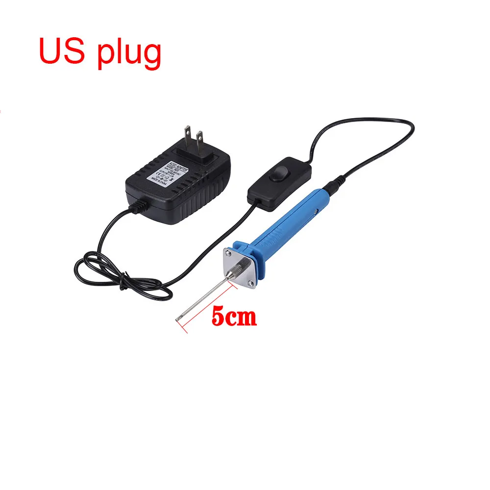 US plug 5cm 110 220 В 15 Вт профессиональный резак для пены Электрический нагрев ручка для KT пластины пенополистирола режущий долбежный Перфоратор DIY инструмент для резьбы - Цвет: US plug 5cm