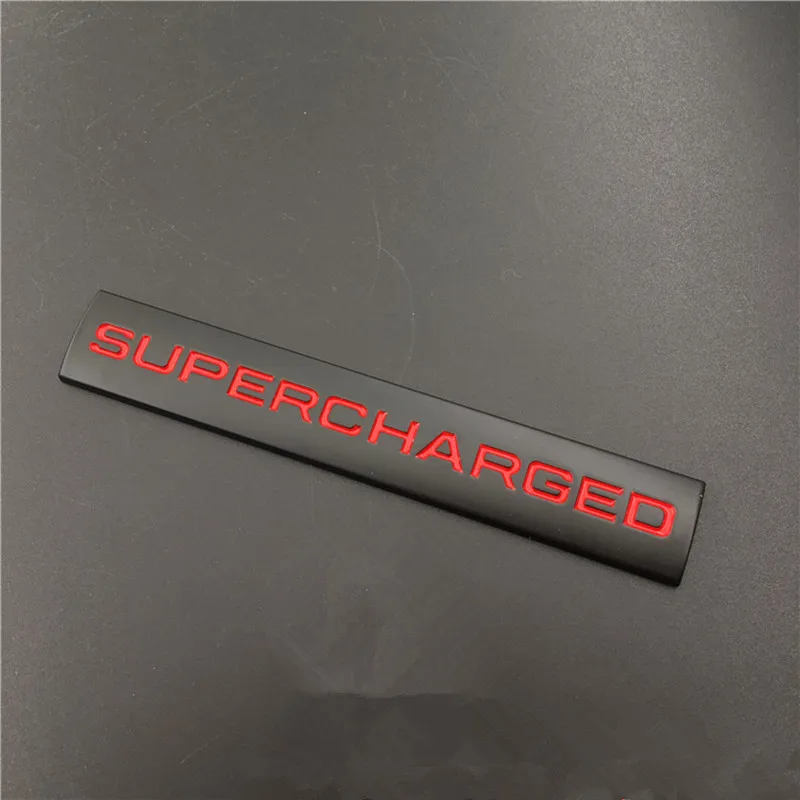 C Металлическая эмблема значок Supercharged Автомобильные наклейки Авто аксессуары наклейка для Land Rover Range Rover Sport L405 автобиография Evoque - Название цвета: C