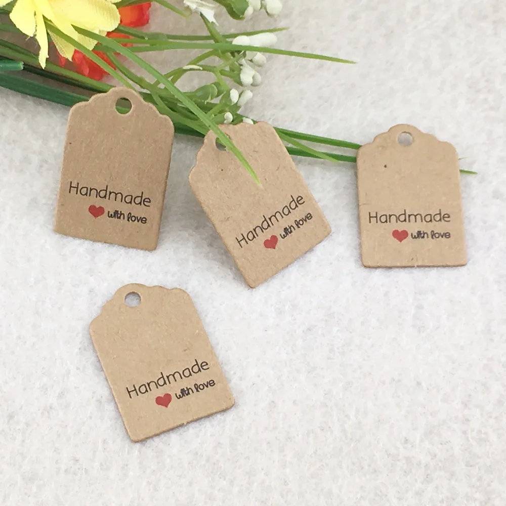 3x2cm10 0 шт./лот крафт бирки отличное качество коричневые бумажные для подарков