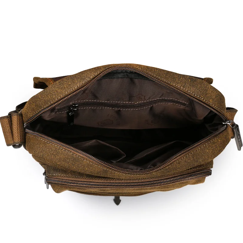 Холщовые сумки через плечо в стиле ретро для мужчин повседневная износостойкая