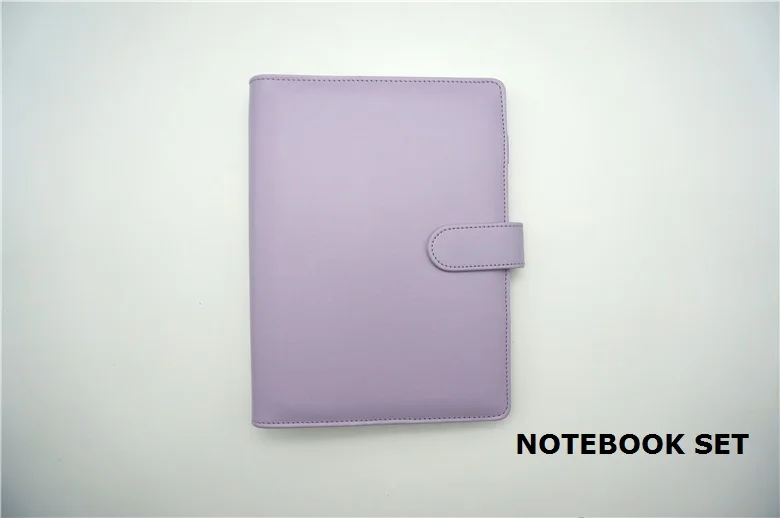 Записная книжка filofax из искусственной кожи со спиральными листочками многоразового использования, Дневник для путешествий, планировщик, блокнот, папка, A5, A6, студенческий прекрасный подарок - Цвет: Purple Notebook A5