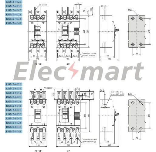 125A 3 P Icu 18kA литой корпус выключатель-mccb