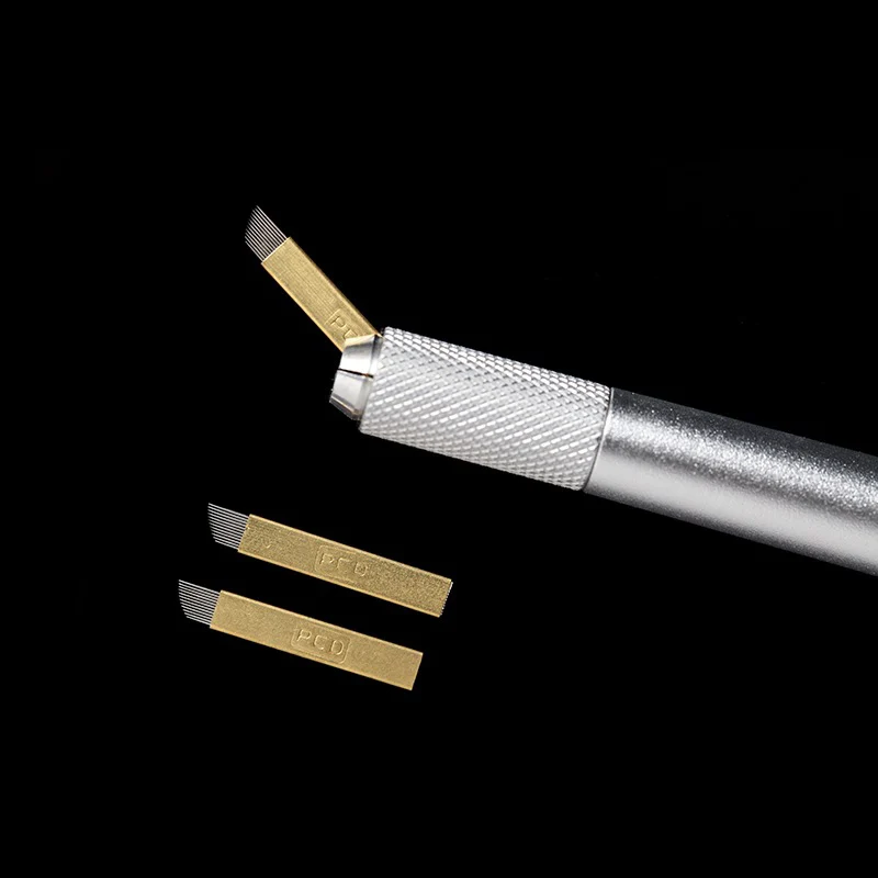 Оптовая продажа 500 шт. игла для микроблейдинга 12 pin pcd Lamina Tebori Жесткий гибкий