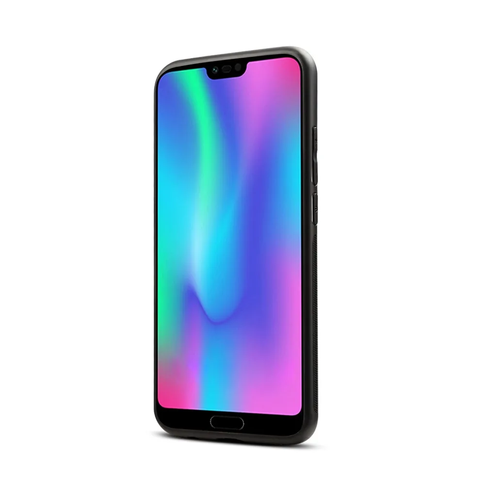 Dibase Brand for Huawei Honor 10 Case Crazy-horse leather PC hard Phone Cases Card Pocket Bracket Back Cover |