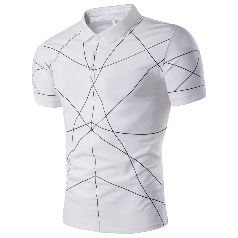 2018 Summer New Young Neither Work Nor Go To Stand Lead Short Sleeve Self-cultivation Polo Unlined Upper Garment 1606-T242-P35 | Мужская