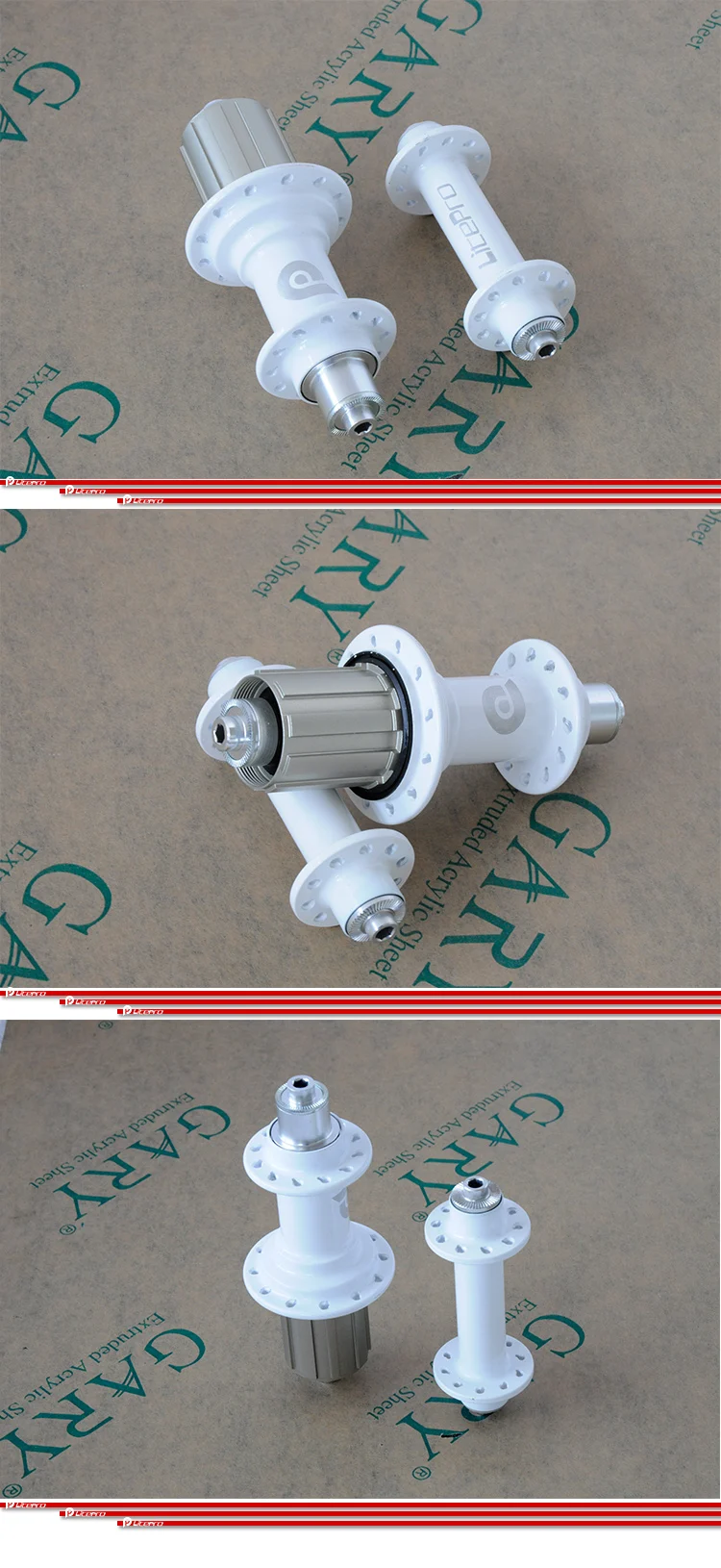 Litepro Elite Bike 100mm-130mm 20H-28H Hub V Brake White 2 Bearing Hub Front And Rear Bicycle Parts