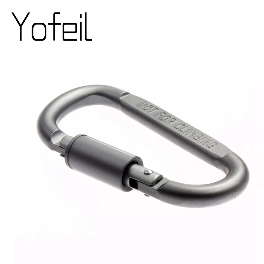 

2PCS/Lot Carabiner Crampons D Shape Keys Climbing Carabiner Equipment For Mountaineering Outdoor Camping Buckle Sports Squipment