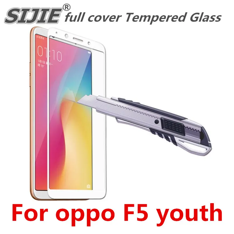 Полное покрытие из закаленного стекла для oppo F5 youth F5youth F 5, защитный чехол для экрана телефона, чехлы 9H на рамке со всеми краями