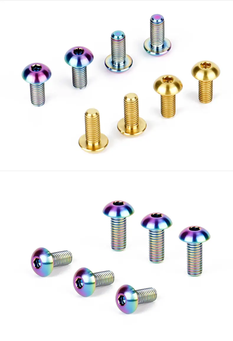 Deemount 4 шт./лот титановые болты TC4 M5x12mm с шестигранной головкой для велосипедной клетки для бутылок установка t MTB горный велосипед Ti запчасти винты