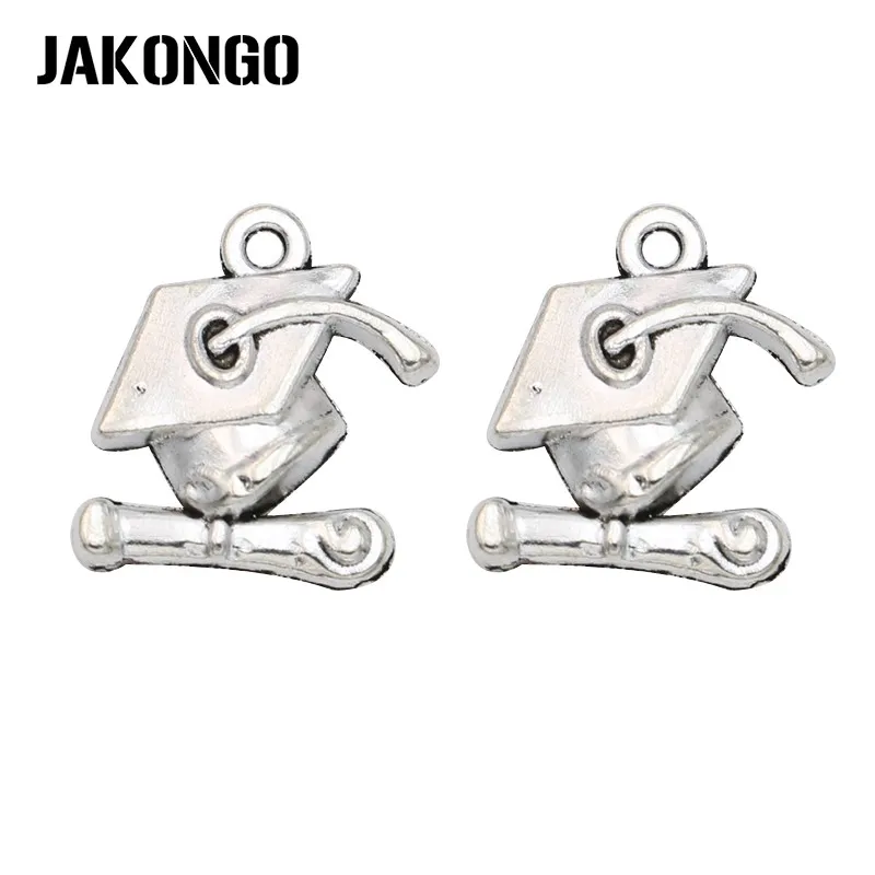 JAKONGO 10 шт. античные посеребренные болельщики для выпускника Подвески