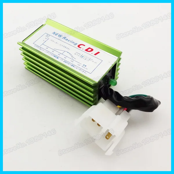 Зеленый 6-контактный AC Racing Зажигание CDI Коробка для питбайка квадроцикла картинга