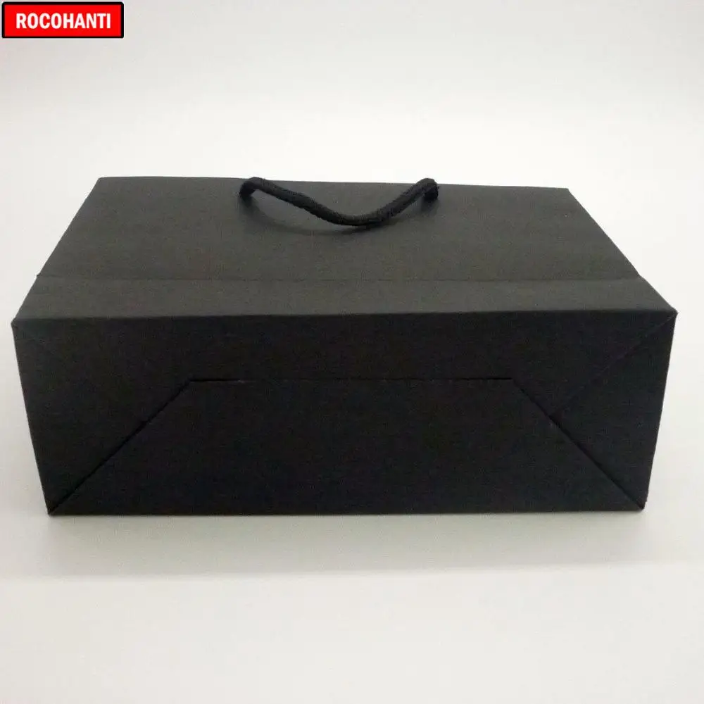 Бумажные подарочные пакеты для покупок с хлопковой ручкой и логотипом на заказ 100