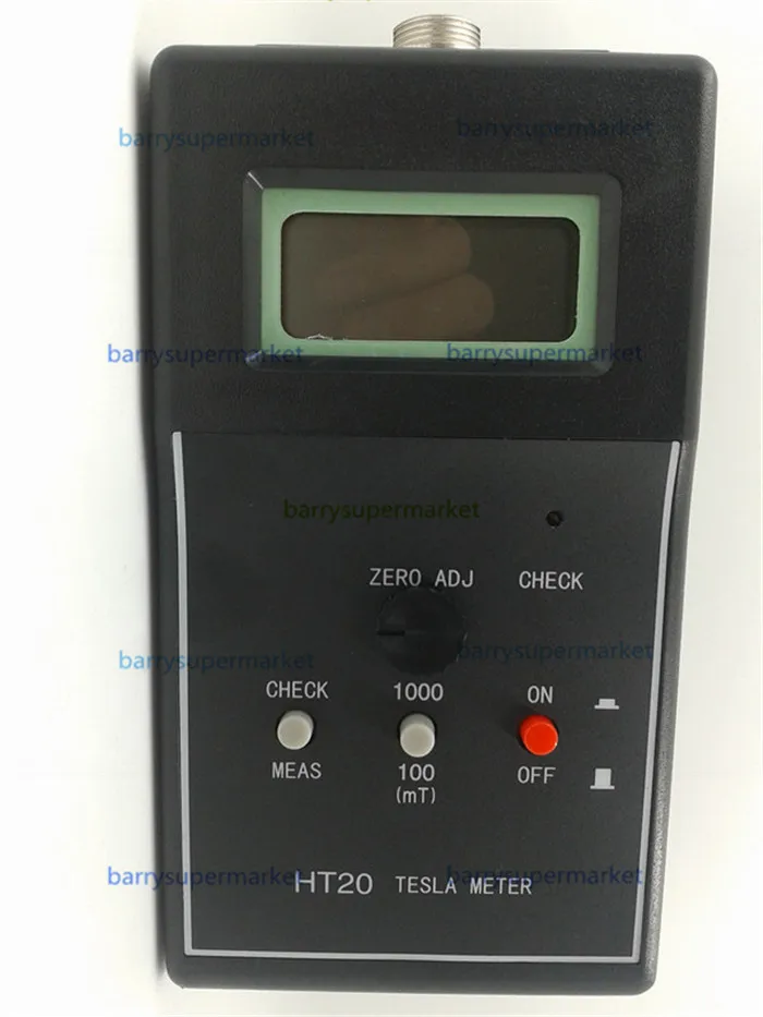 Цифровой Измеритель Гаусса тестер флюса HT20 для магнитного поля детектора
