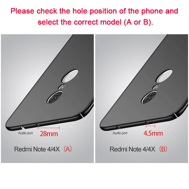 Msvii Case for Xiaomi Redmi Note 4 4X Pro Cover Luxury Thin Full Protection Back |