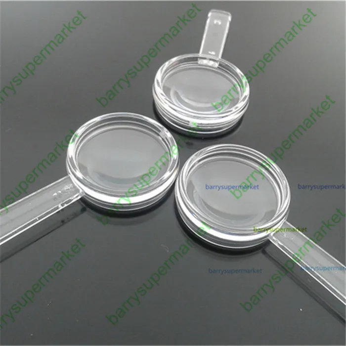 100 шт 25 мм Мини Портативный пластик ПММА (акрил) игрушки лупа для студентов