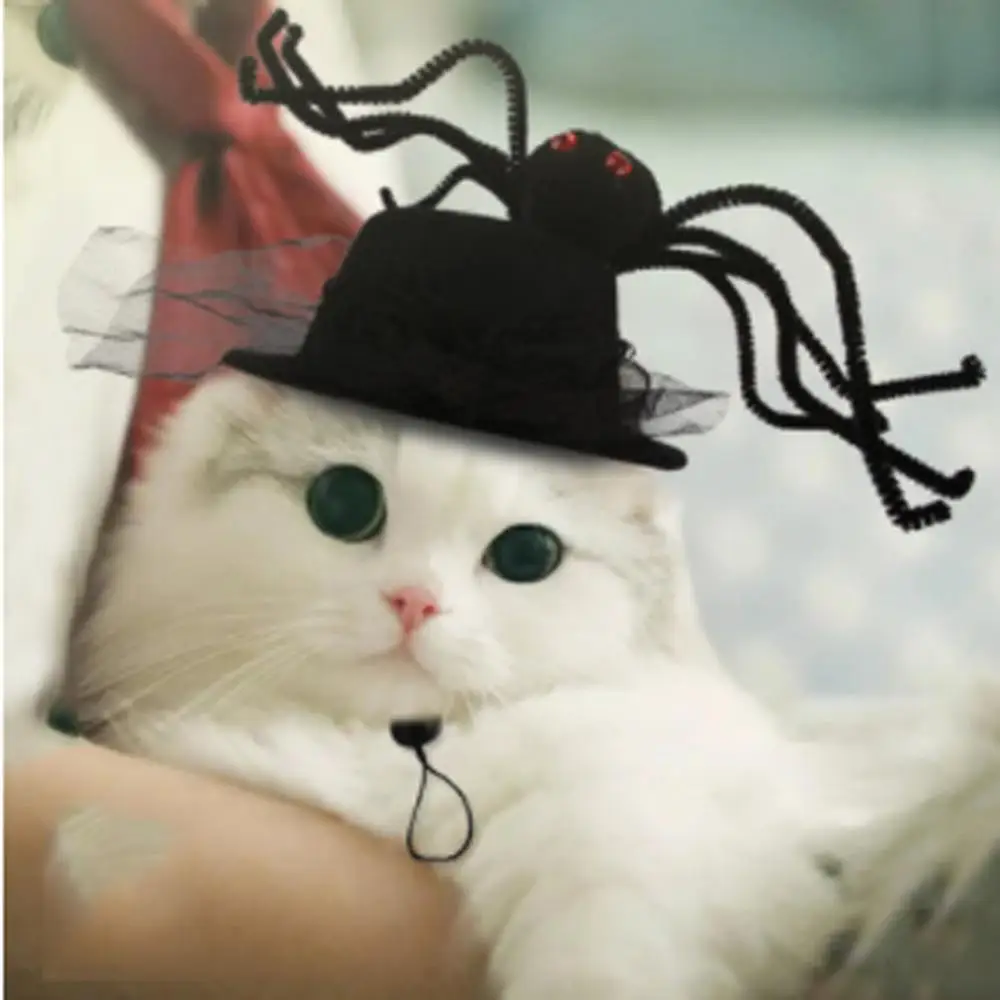 Dogs make funny hats Pet Photo artifact Cat poses for a prop head hat Halloween Pirates Sailor Captain cap | Дом и сад