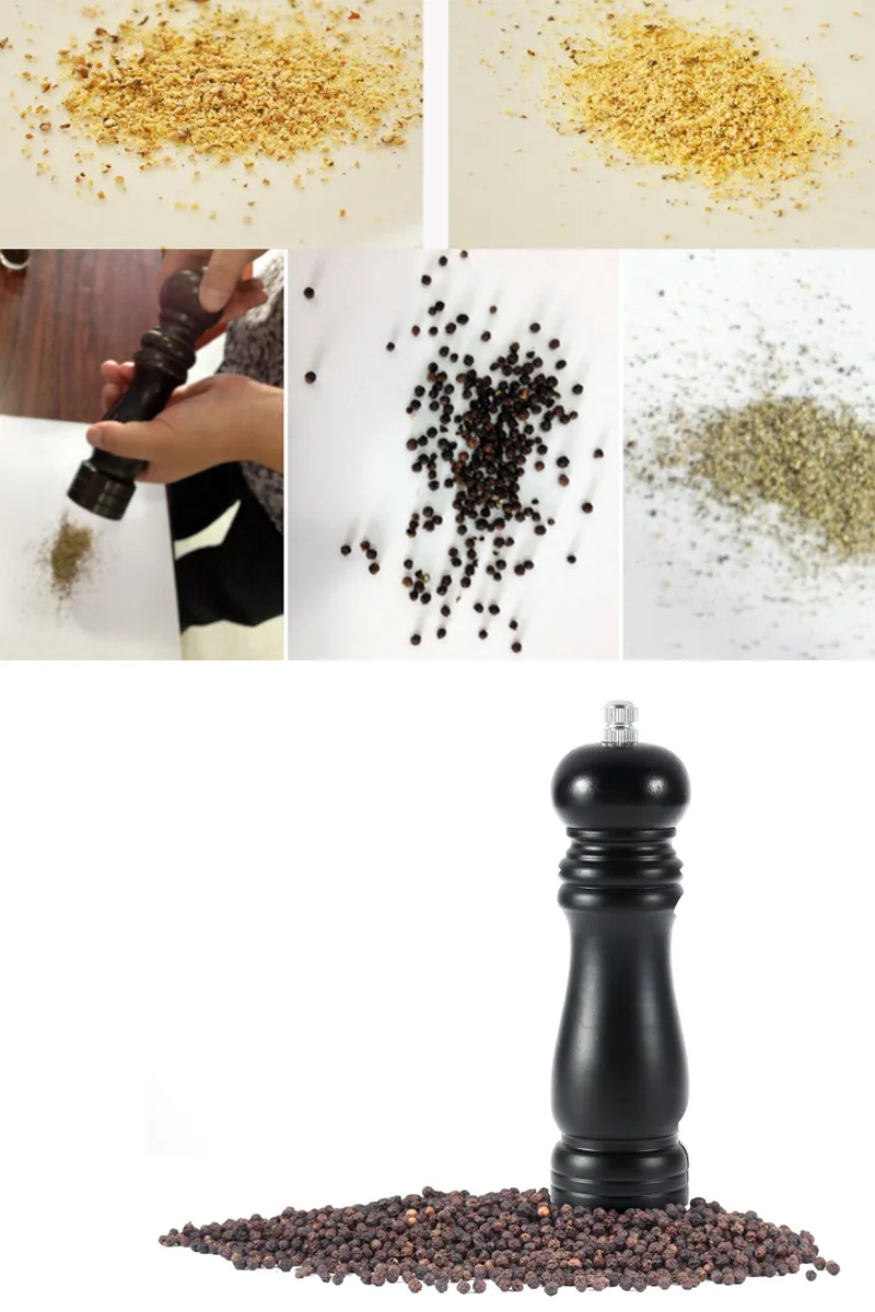 Деревянная мельница для специй соли и перца | Дом сад