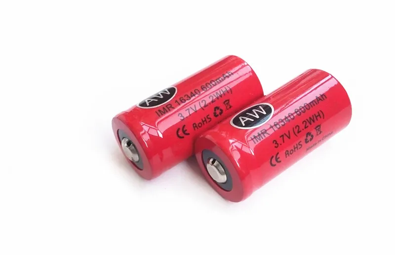 16340 литий ионный аккумулятор 600mah 3 7 V 2.2WH заряжаемый сотового|Перезаряжаемые