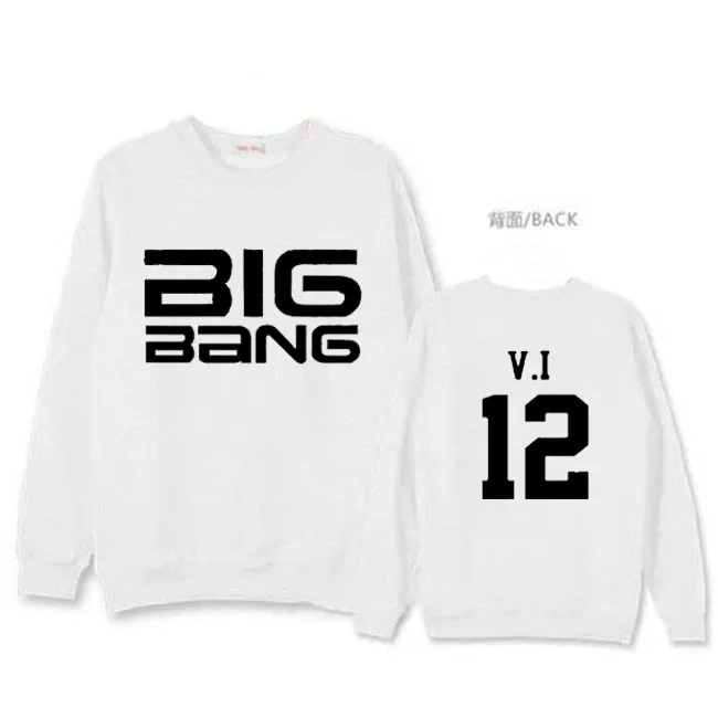 2018 Новое поступление горячая Распродажа bigbang толстовки солнце топ Круглый