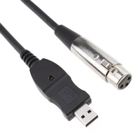 usb to xlr cannon female convert cable 3m pc connection usb to microphone hifi voice record cable