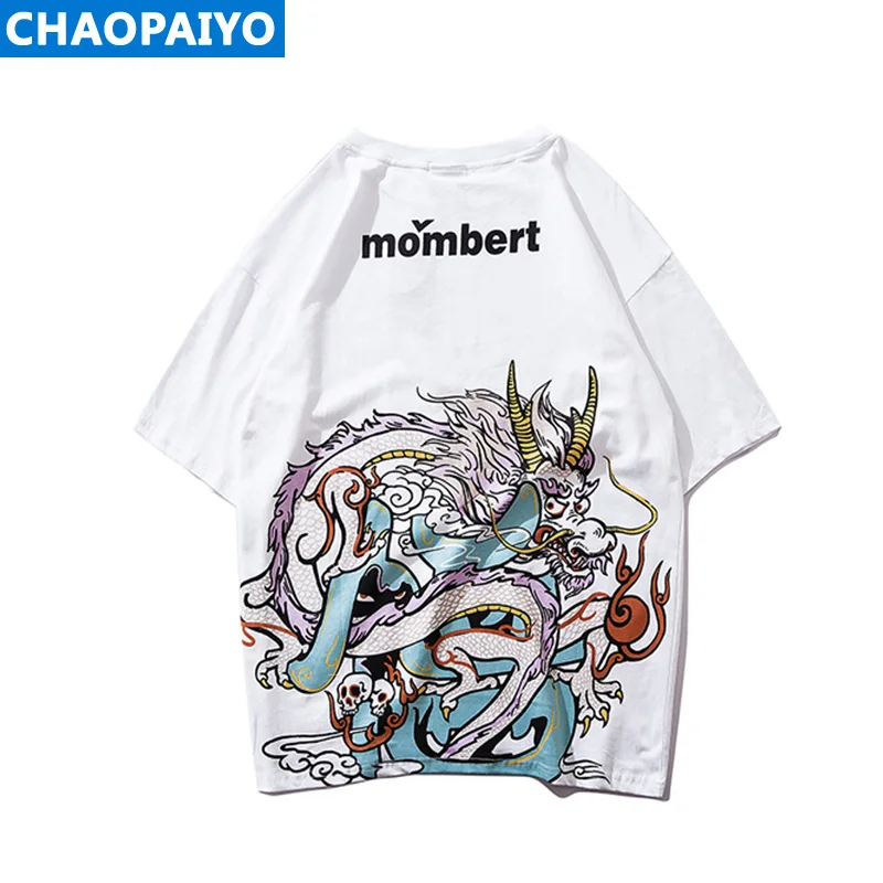 CHAOPAIYO/2019 летняя трендовая мужская одежда с короткими рукавами молодежная