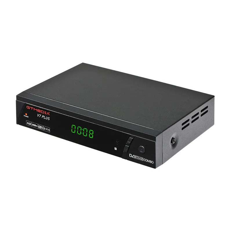 Натуральная] GTMEDIA V7 плюс HD 1080 P DVB-S/S2+ T/T2 спутниковый ТВ приемник, поддерживает H.265 PowerVu, Biss ключ