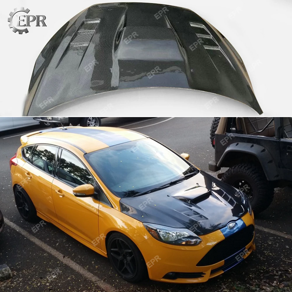 Комплект капота из углеродного волокна для Ford Focus запчасть автотюнинга 2015 (5