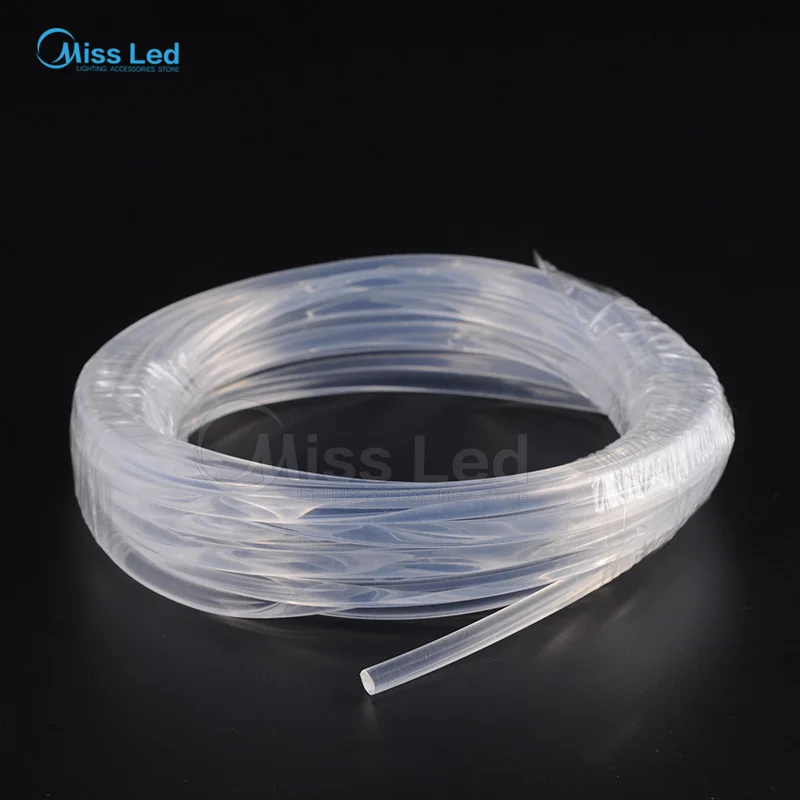 Оптовая продажа 100 м/рулон 6 мм PMMA боковой светящийся волоконно-оптический кабель