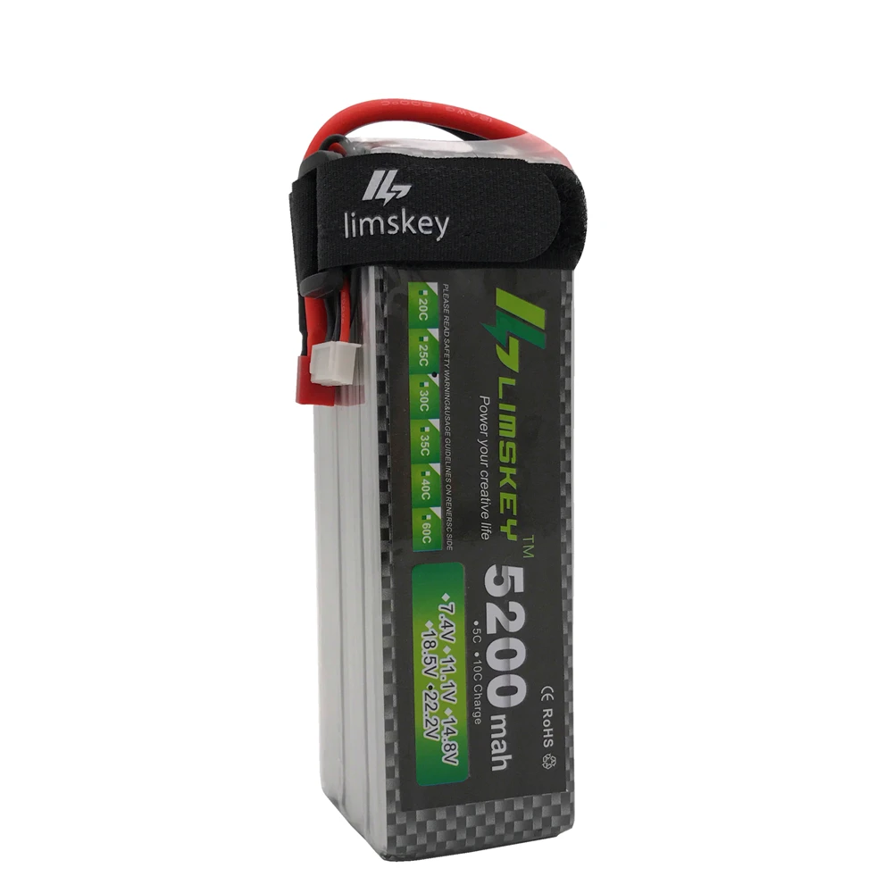 Перезаряжаемый Limskey Power 22 2 в 5200 мАч 40C 6S Lipo аккумулятор XT60 разъем для
