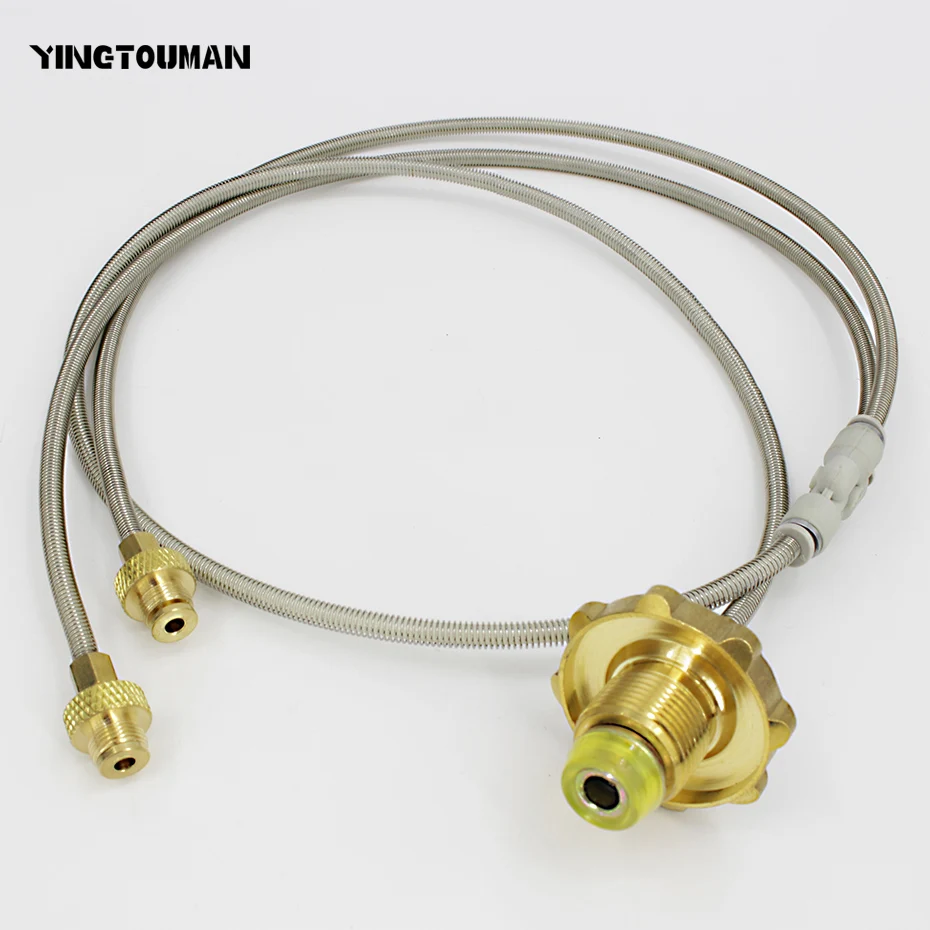 YINGTOUMAN 2 в 1 газовая топливная трубка для горелки соединитель бака Горелки Для