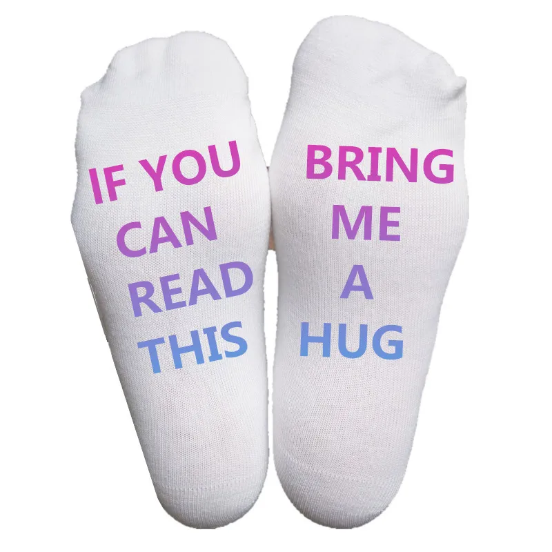 Модные носки с 3D принтом если вы можете прочитать эти забавные женские короткие