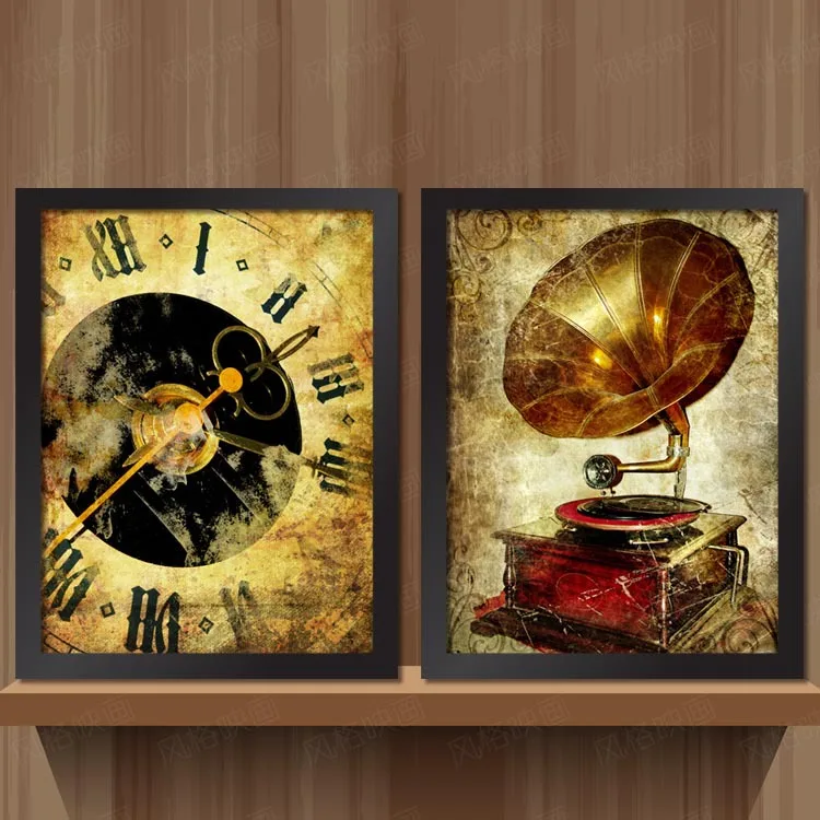 Ретро Ностальгия декоративная картина гостиная росписи картины для кафе бар