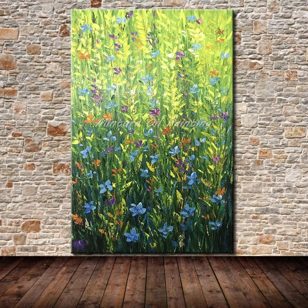 Mintura Art Ручная роспись палитра нож Цветочная картина маслом для гостиной домашний
