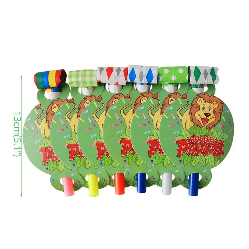 blow dragon toys Cyuan мультфильм животное с днем рождения баннер джунгли для вечеринки в стиле сафари флаги для душа ребенка Дети 1-й гирлянды ко дню рождения Декор - Цвет: blow dragon toys