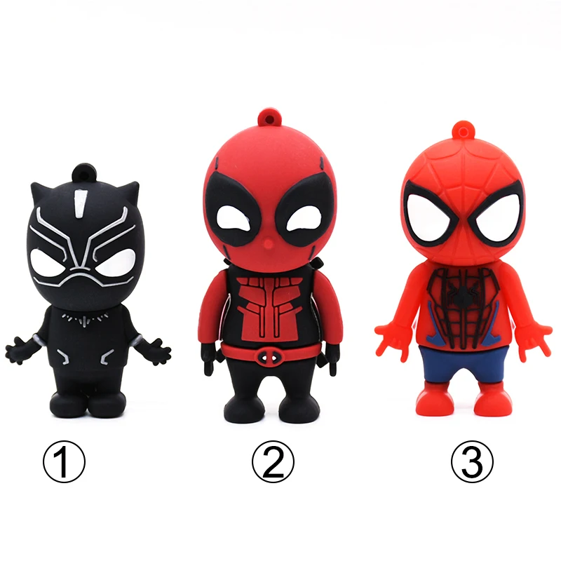 Горячая Распродажа милый флеш накопитель с черной пантерой 128 ГБ 64 32 USB 16 8 4 Гб U Stick