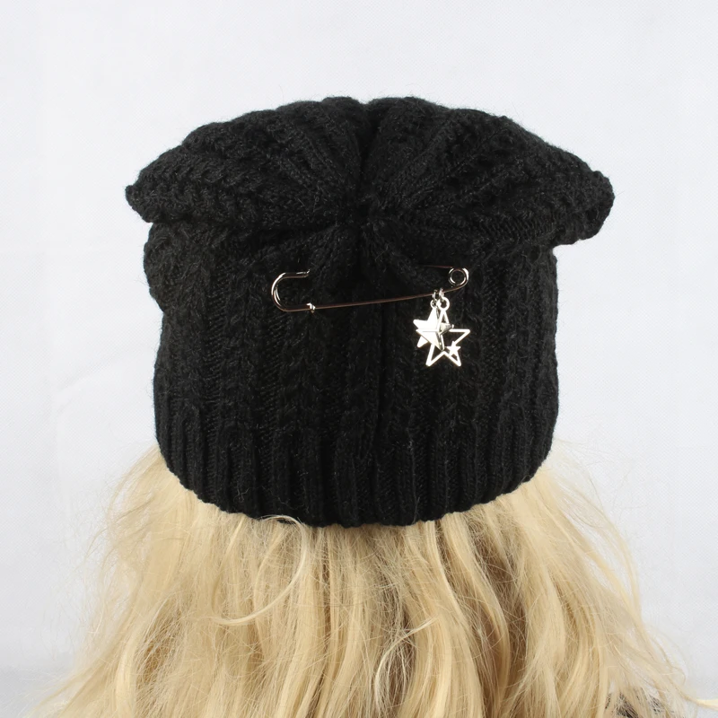 Новинка 2018 Модная вязаная шапка HEALCOLD Женская Зимняя шерстяная женские шапочки