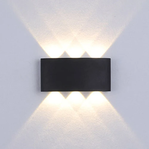 18W Black wall lamp QLTEG светодиодный настенный светильник Современный Бра 6 Вт 12 Вт 18 Вт светодиодный настенный светильник водонепроницаемый лестничный светильник для спальни Внутреннее освещение для улицы - Цвет абажура: 18W Black wall lamp