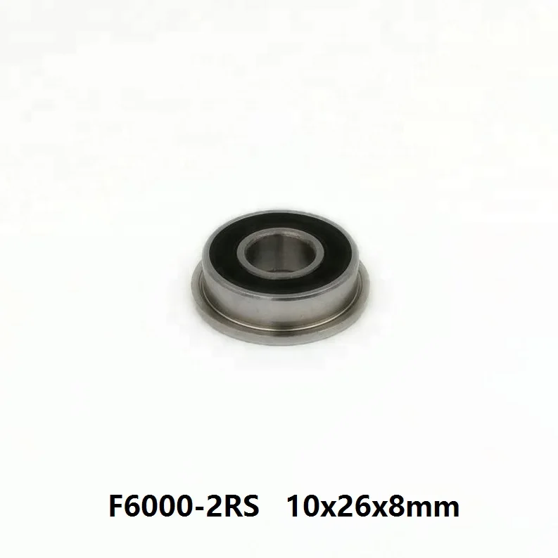 10 шт./50 шт. F6000 2RS F6000RS RS фланцевый подшипник 10x26x8 мм фланцевые Глубокие шаровые